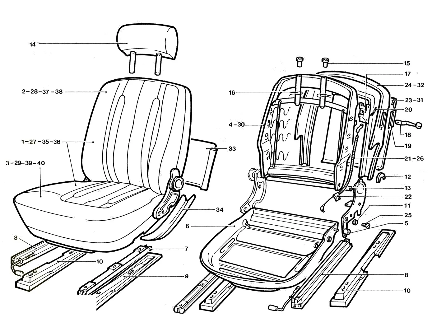 Front Seat Components