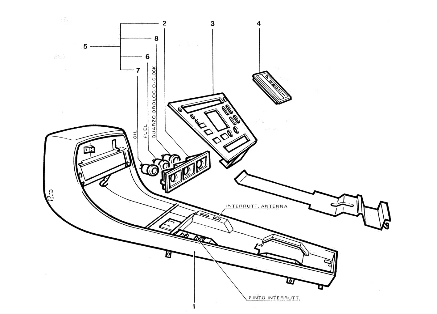 Centre Console From Car 1226