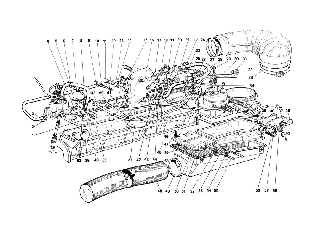 Fuel Injection System - Air Intake, Lines