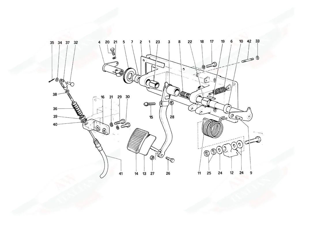 Clutch Release Control (400 Gt - For RHD)