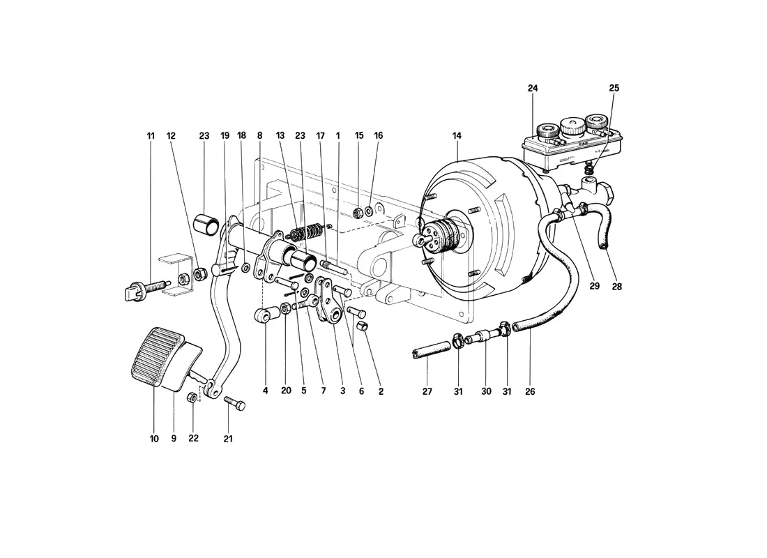Brakes Hydraulic Controll (400 Gt - For RHD)