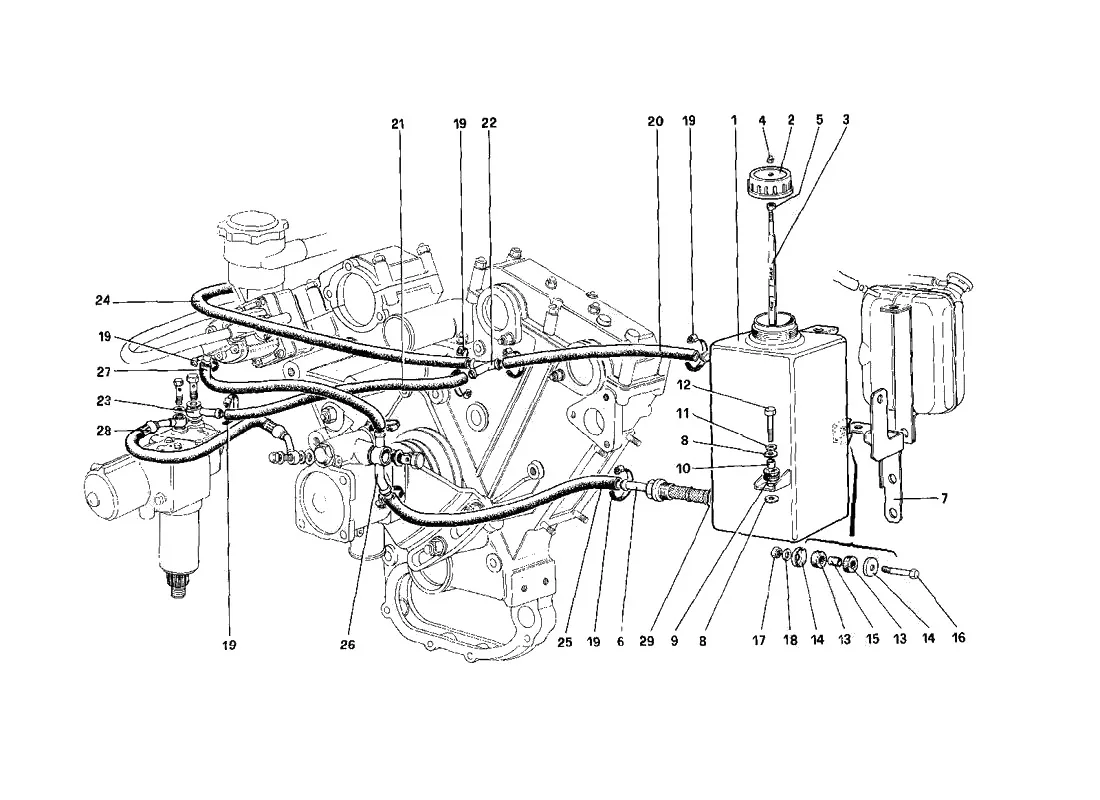 Power Steering Oil Tank - Self Levelling Devices (For RHD)