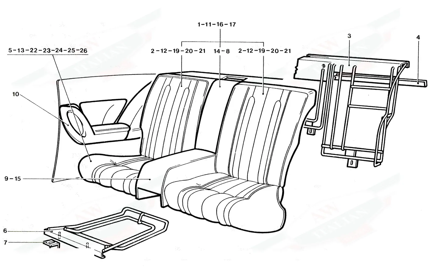 Rear Seat Components