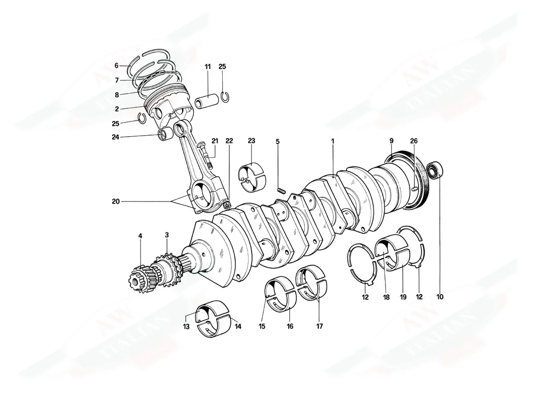 Crankshaft - Connecting Rods And Pistons