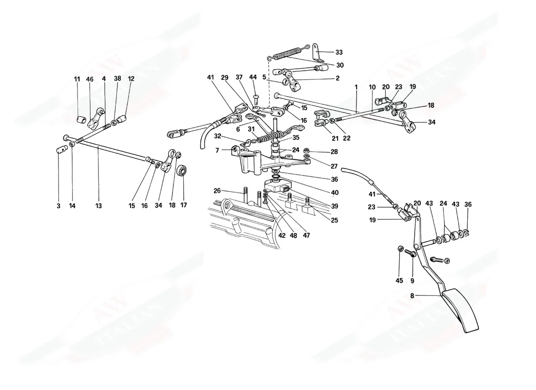 Throttle Controls (For Lhd)