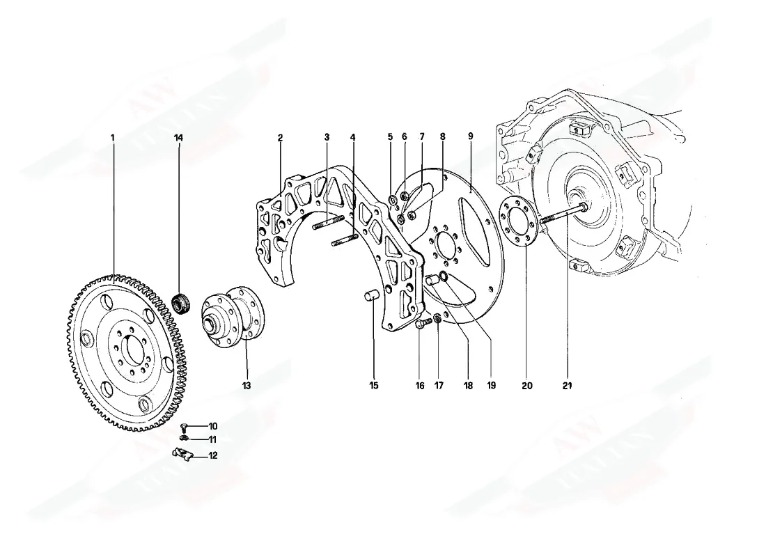 Engine Flywheel And Clutch Housing Spacer - 4