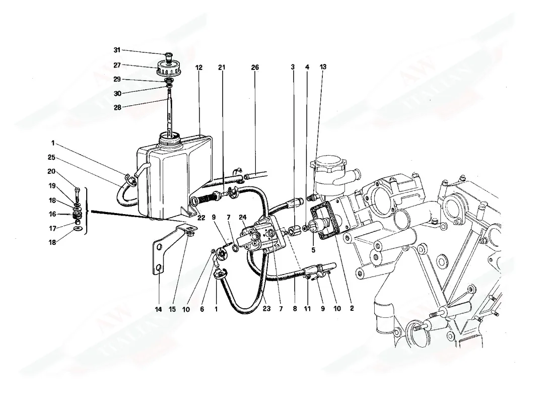 Rear Suspension - Oil Tank And Oil Pump
