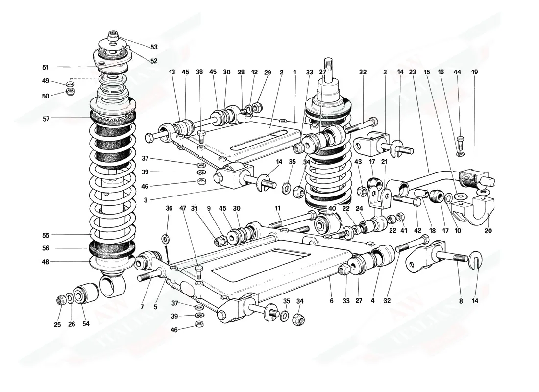 Rear Suspension - Levers And Shock Absorbers