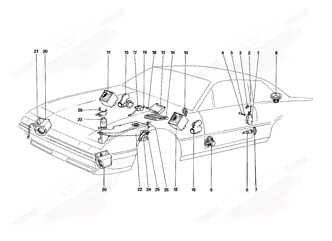 Ventilation Fans, Heating, Windshield Washer And Horns