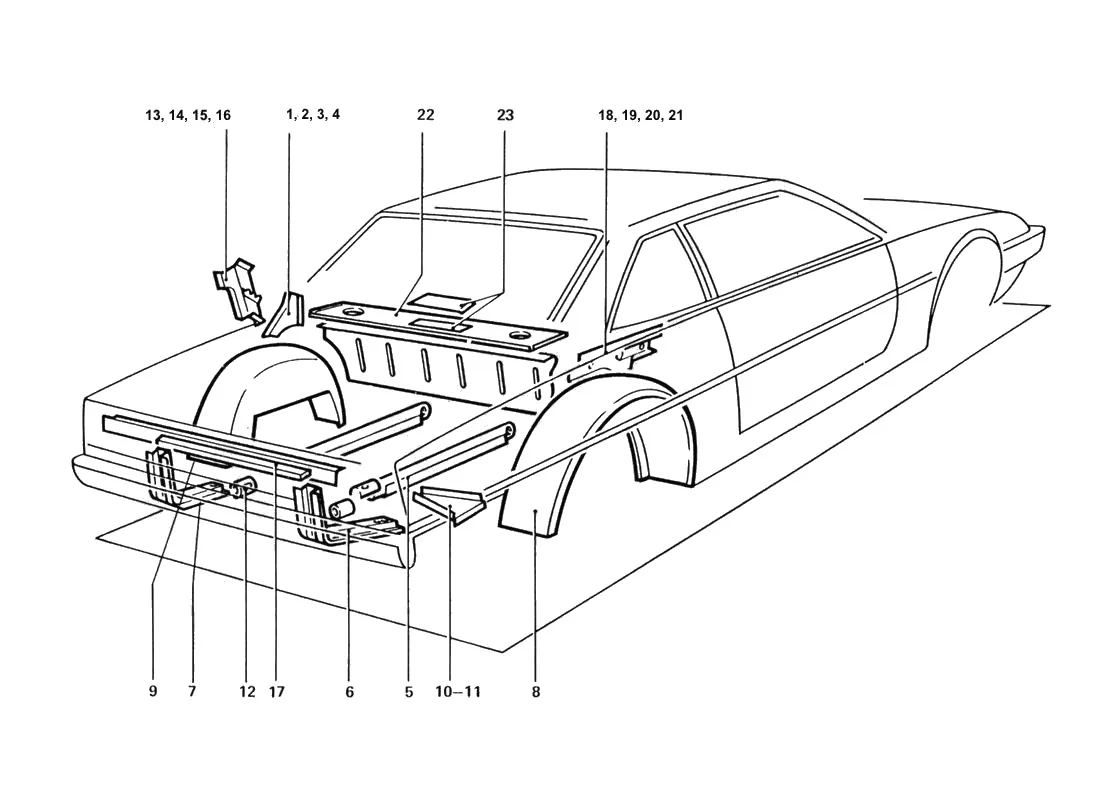 Rear Body Sub-Panels