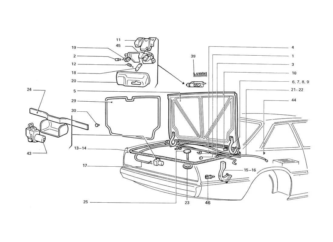 Trunk Lid, Seals And Locking Mechansim