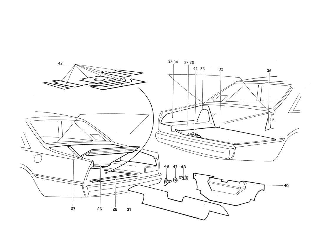 Trunk Lid, Seals And Locking Mechanism