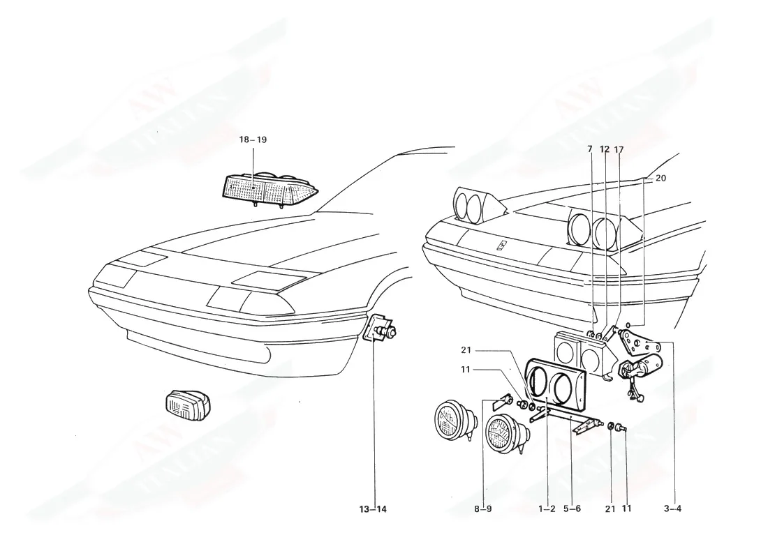 Front Lights And Headlight Lifting Devices