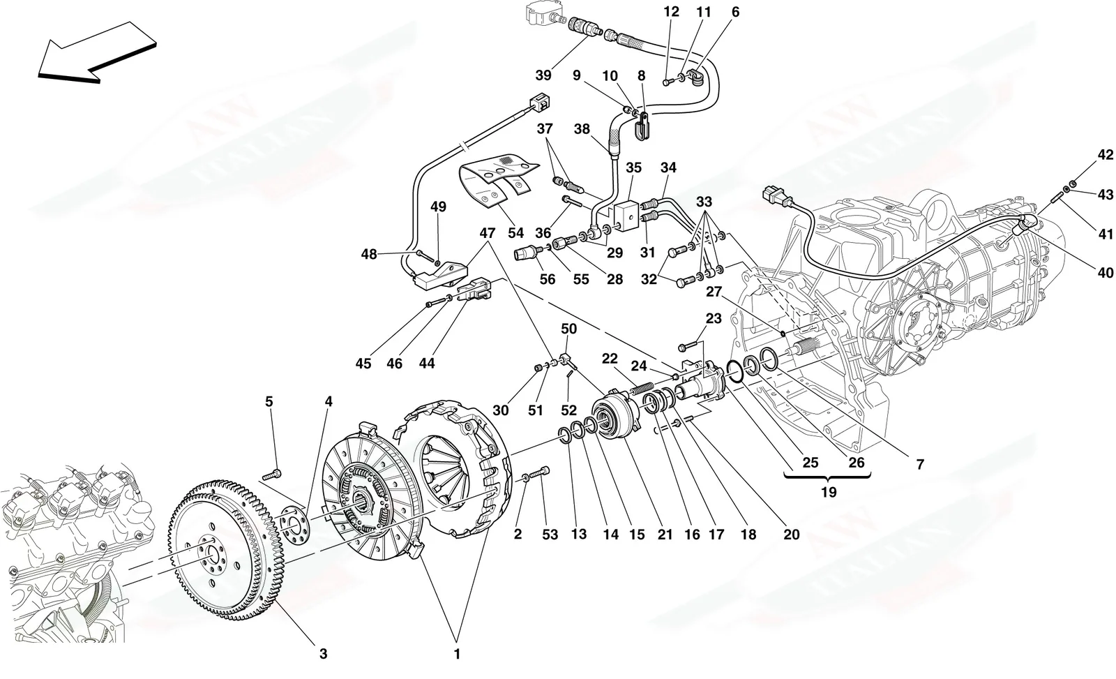 Clutch And Controls -Applicable For F1-