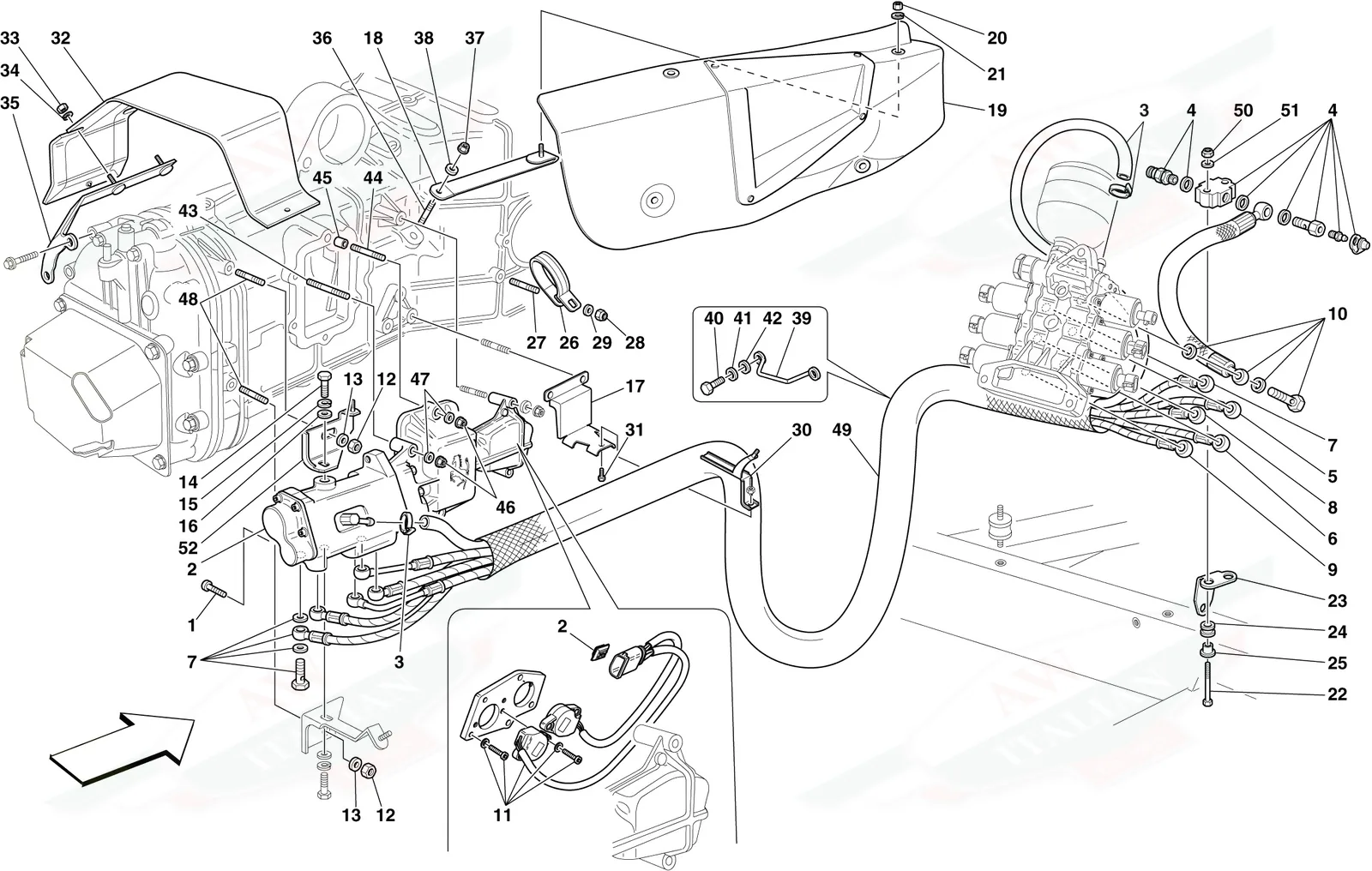 Hydraulic F1 Gearbox And Clutch Control