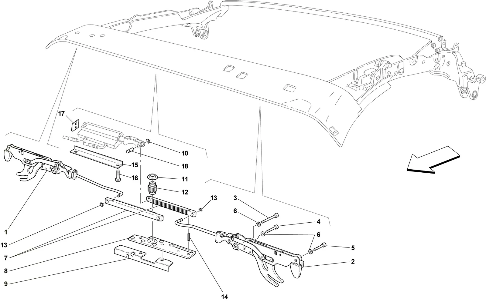 Front Roof Latch -Applicable For Spider 16M-