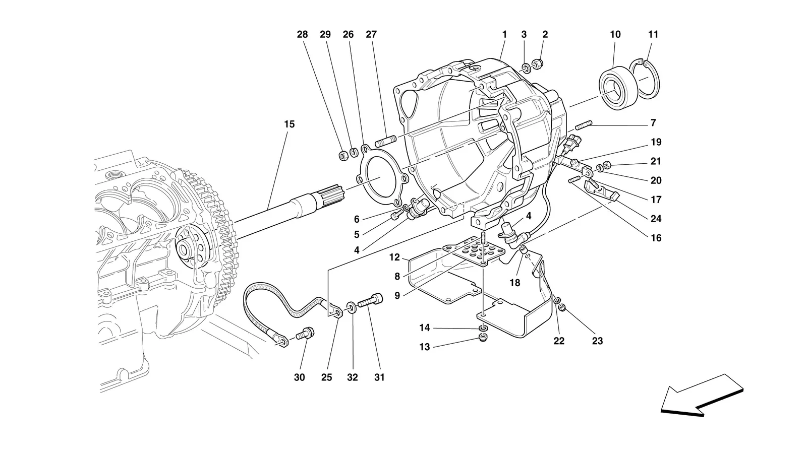 Clutch Housing -Valid For 456 Gta-
