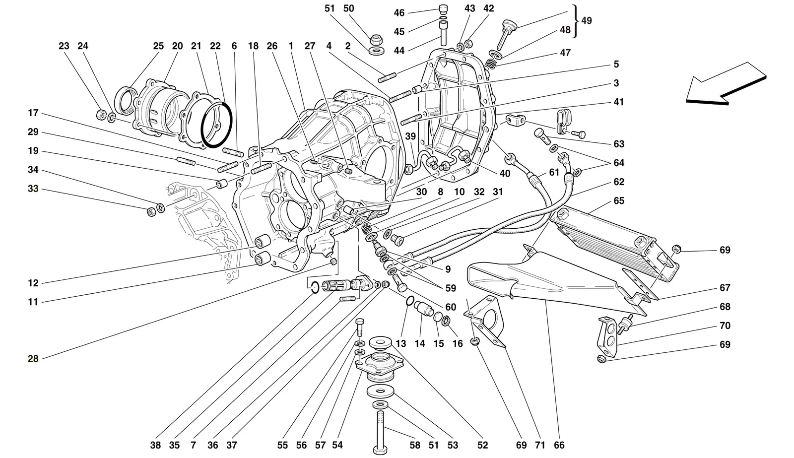 Different. Carrier And Gearbox Cooling Radiator -Not For 456 Gta-