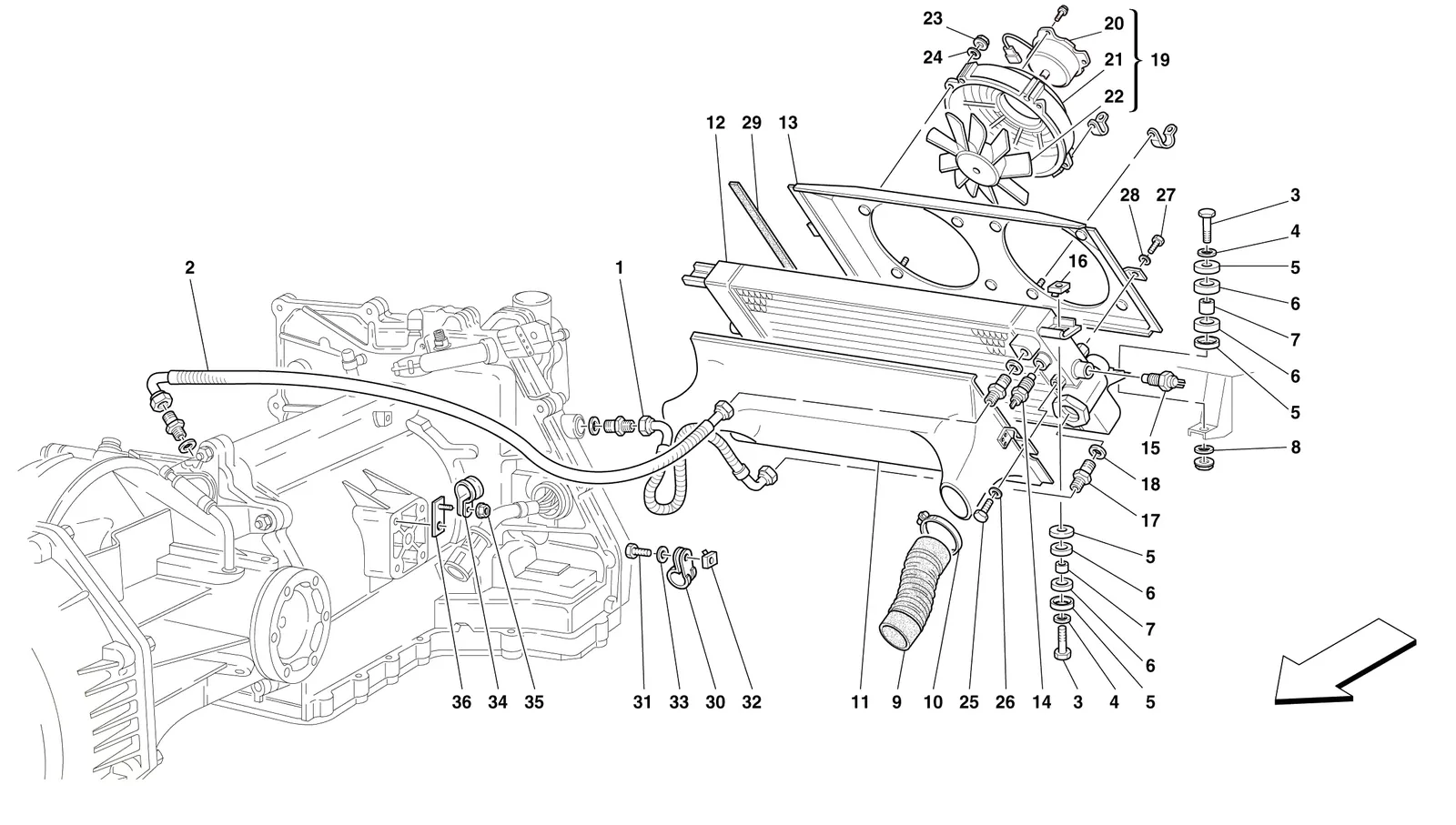 Gearbox Cooling Radiator -Valid For 456 Gta-