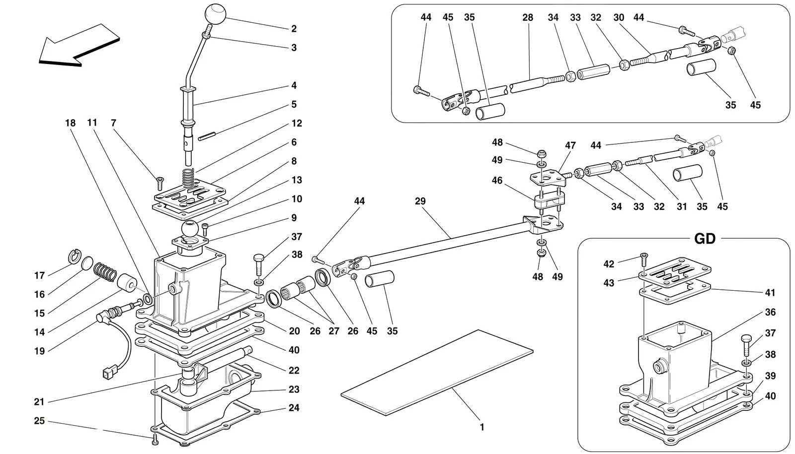 Outside Gearbox Controls -Not For 456 Gta-