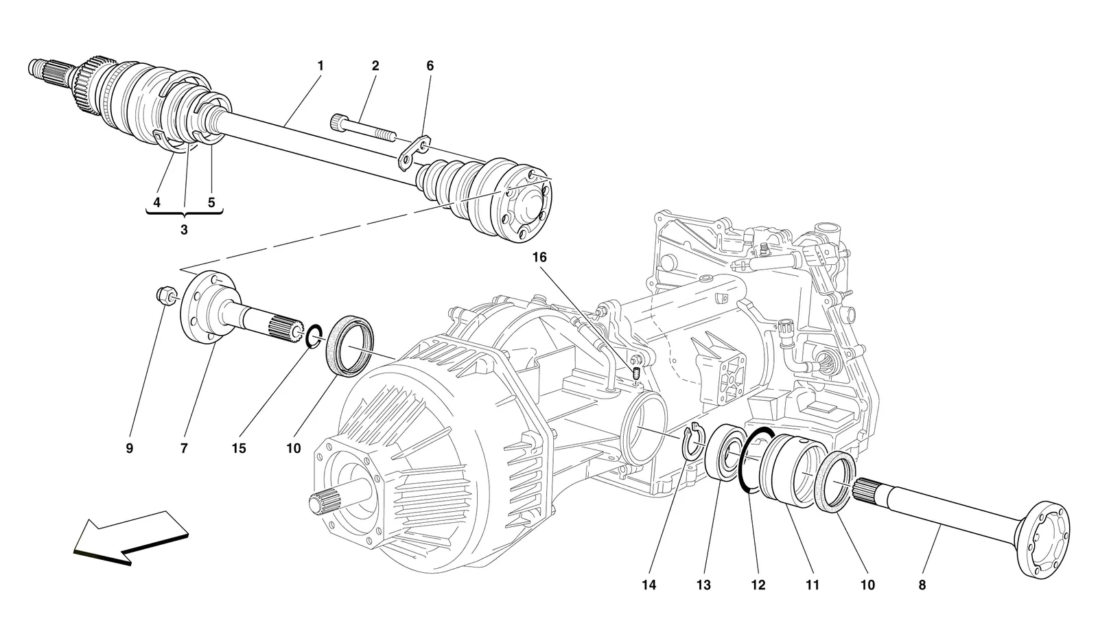 Flanges And Axle Shaft -Valid For 456 Gta-