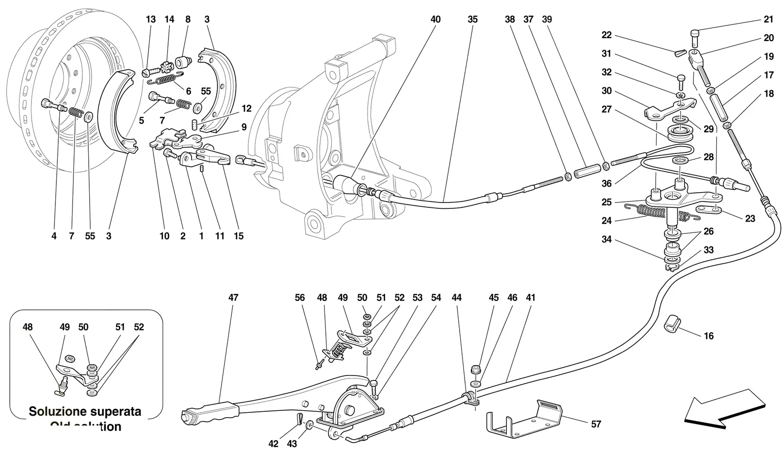 Hand-Brake Control -Valid For 456 Gt-