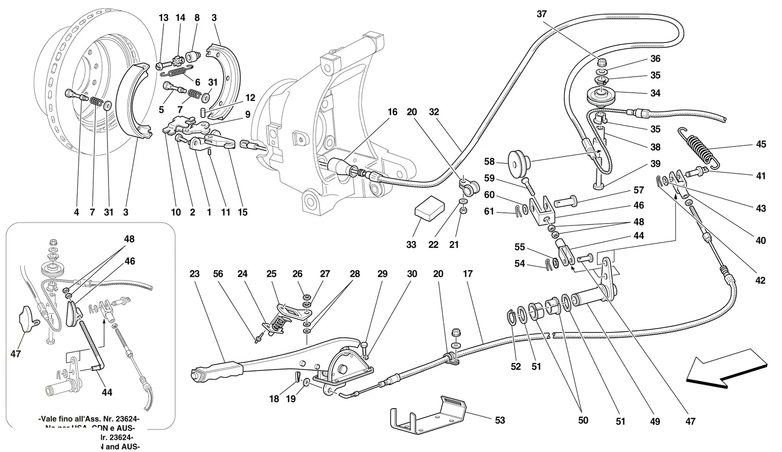 Hand-Brake Control -Valid For 456 Gta-