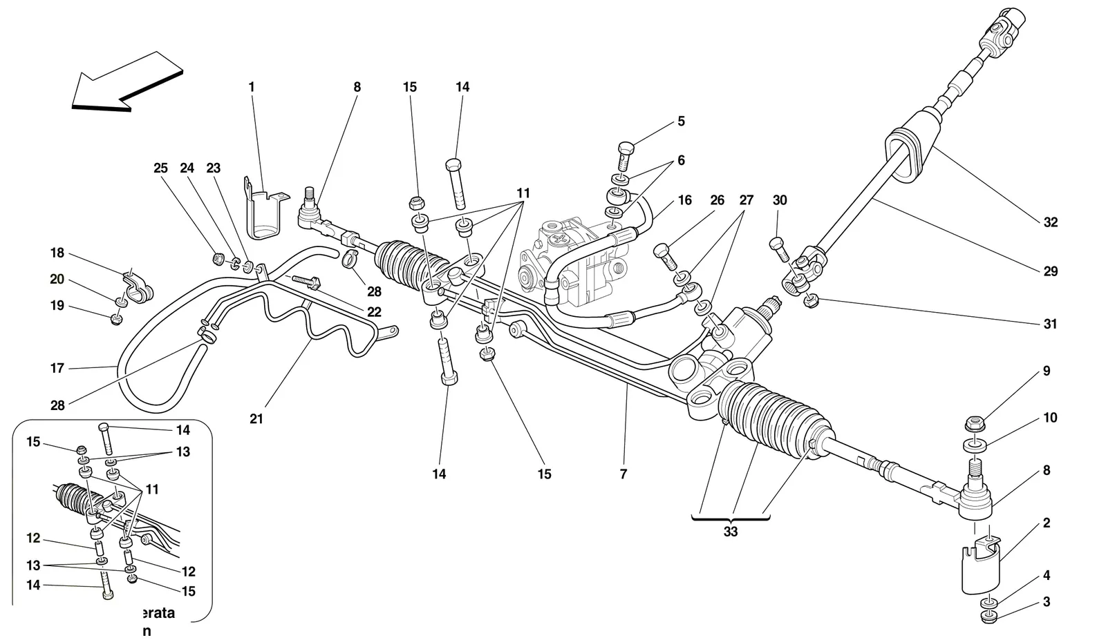 Hydraulic Steering Box And Serpentine -Not For Gd-