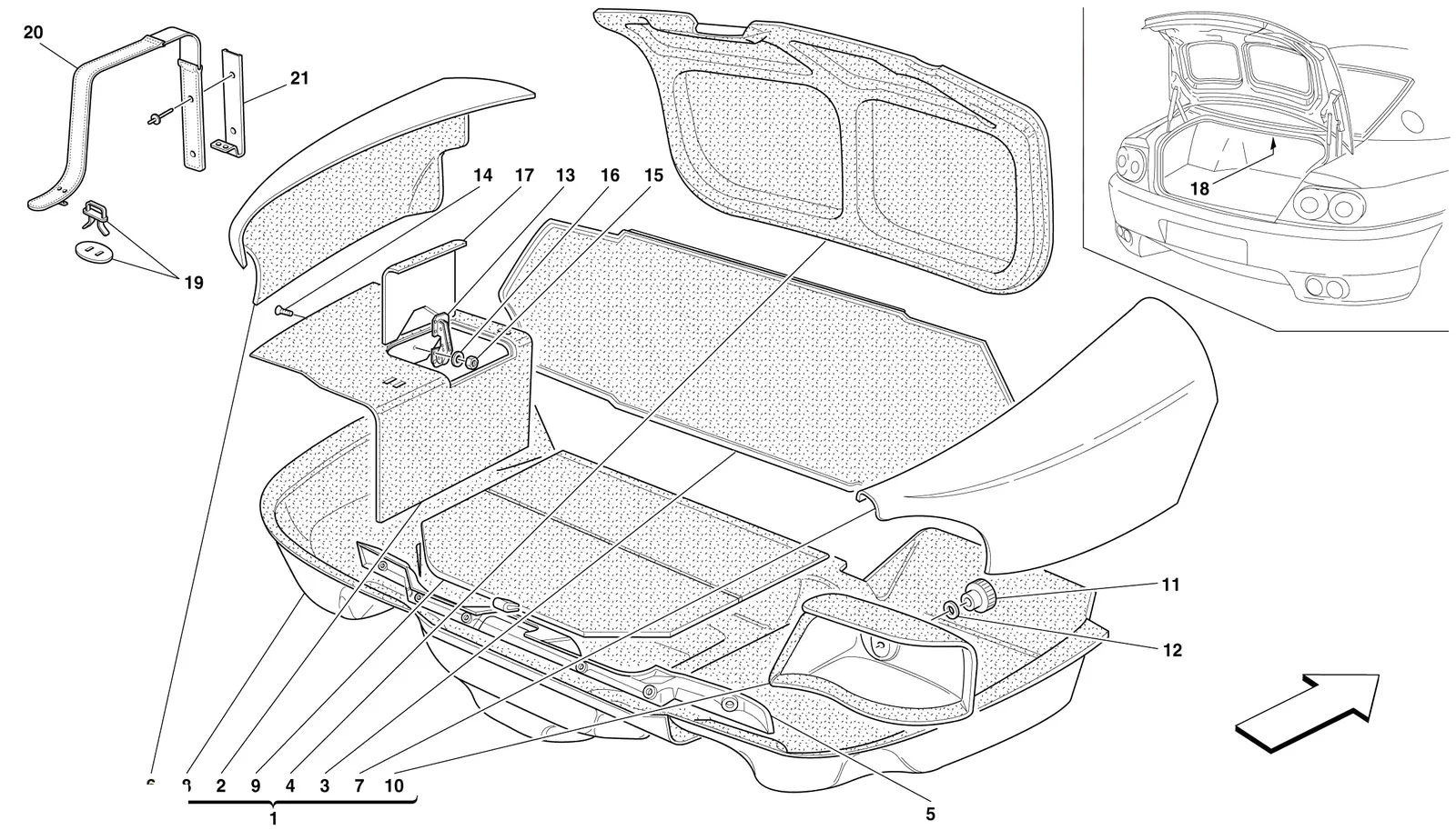 Trunk Hood Upholstery