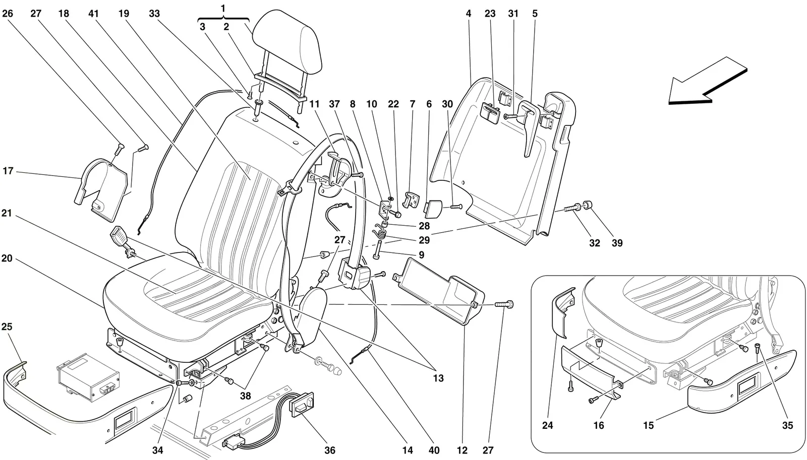 Front Seats And Seat Belts