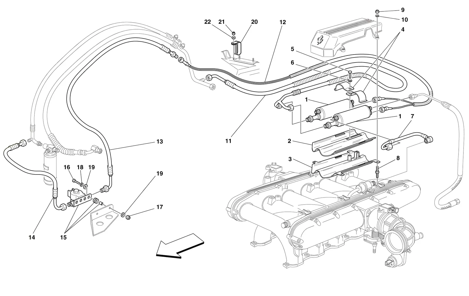 Fuel Cooling System -Valid For Usa M.Y. 2000, Usa M.Y. 2001, Usa M.Y. 2002, Usa M.Y. 2003, Cdn M.Y.
