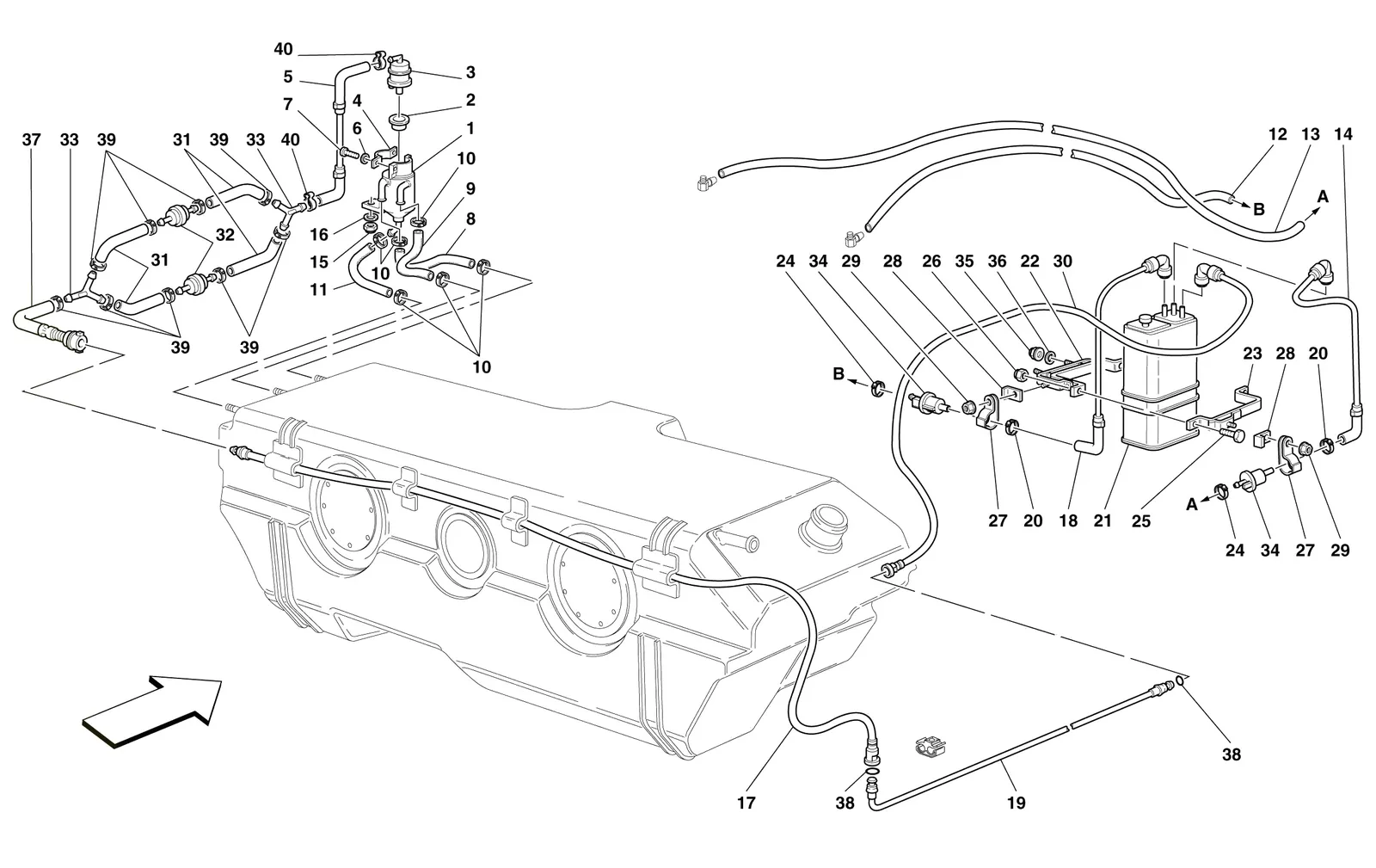 Antievaporation Device -Valid For Usa, Cdn And Aus - Not For Usa M.Y. 2000, Usa M.Y. 2001, Usa M.Y.