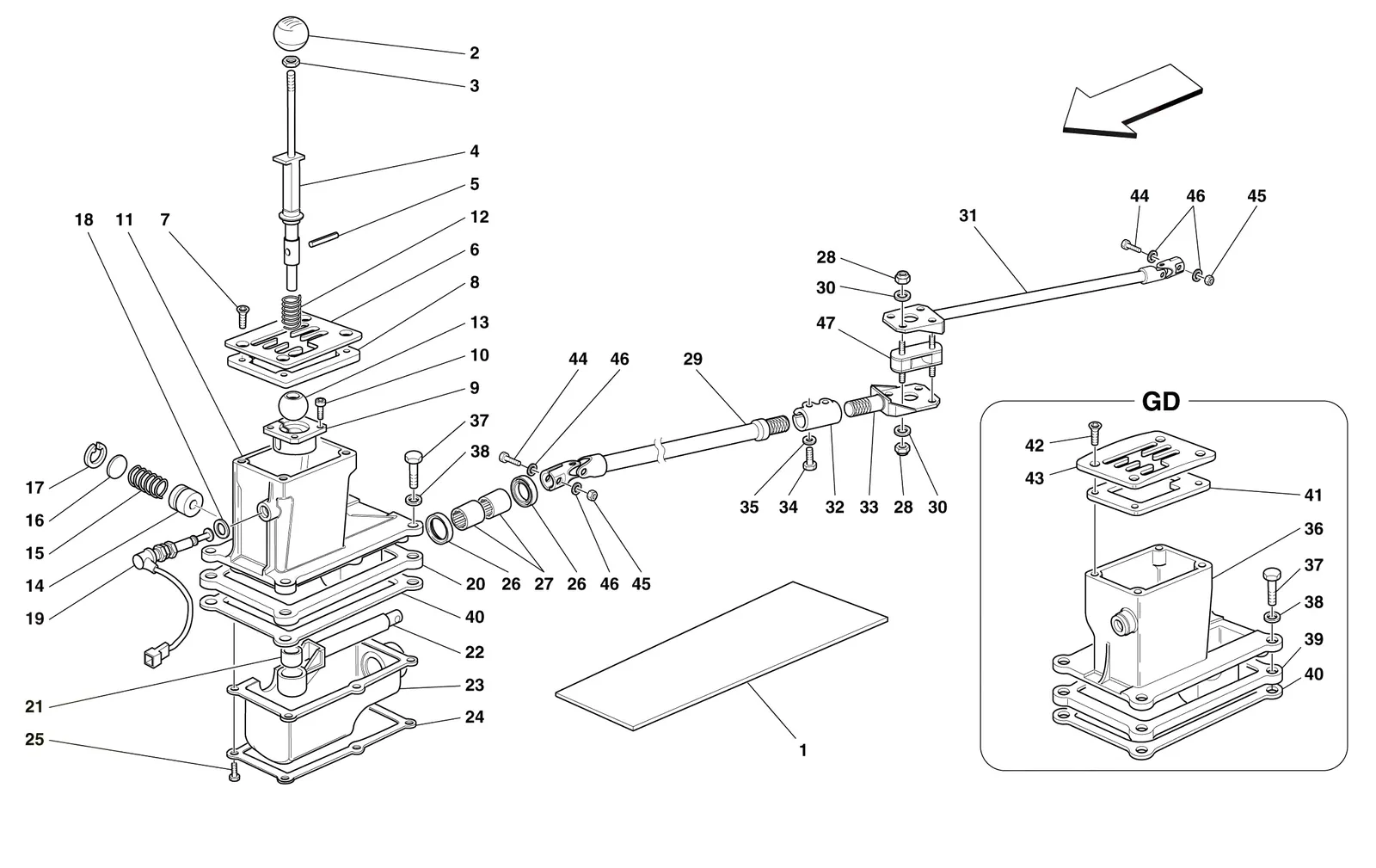 Outside Gearbox Controls -Not For 456M Gta-