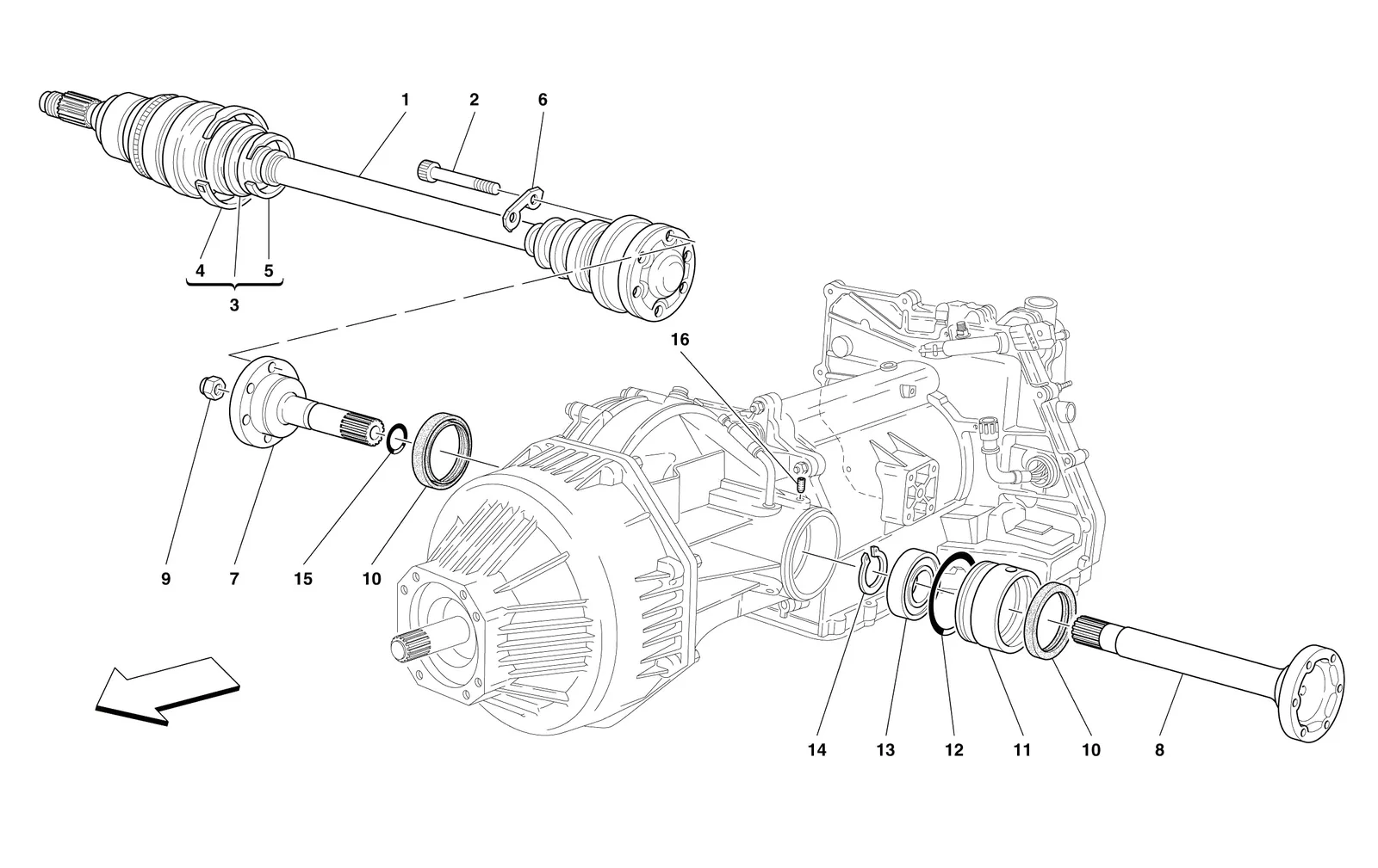 Flanges And Axle Shaft -Valid For 456M Gta-