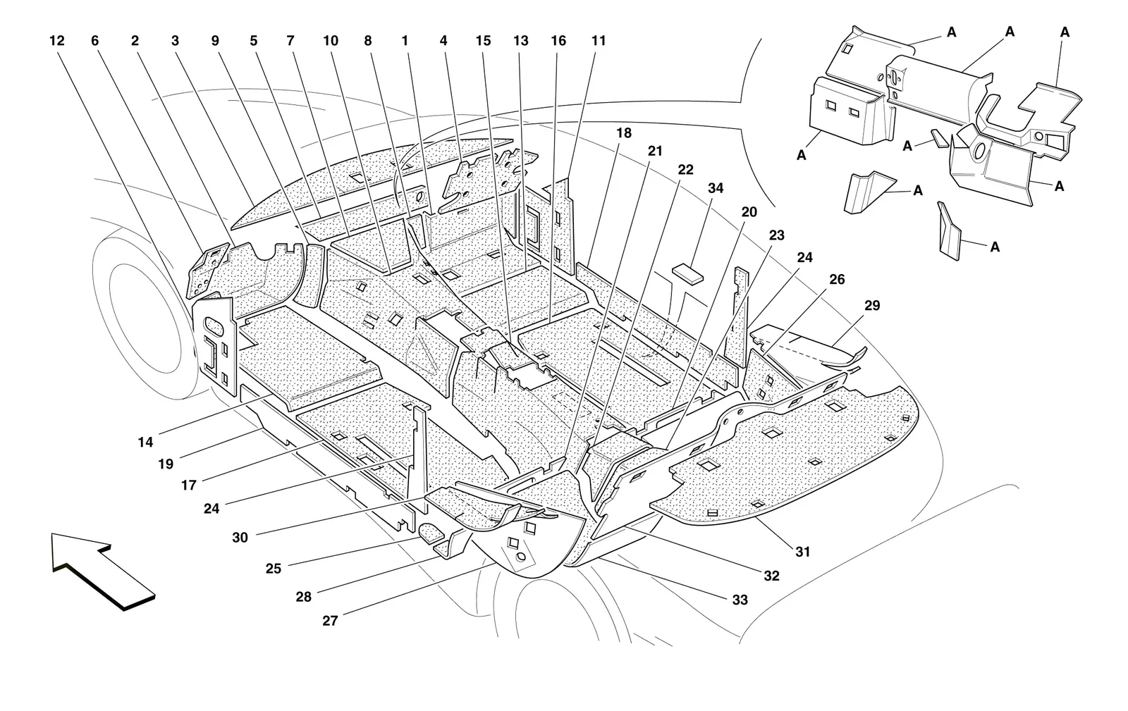 Passengers Compartment And Engine Compartment Insulations