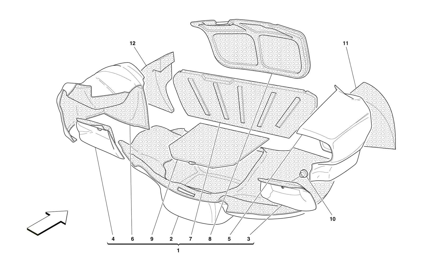 Trunk Hood Upholstery -Not For 456M Gta-