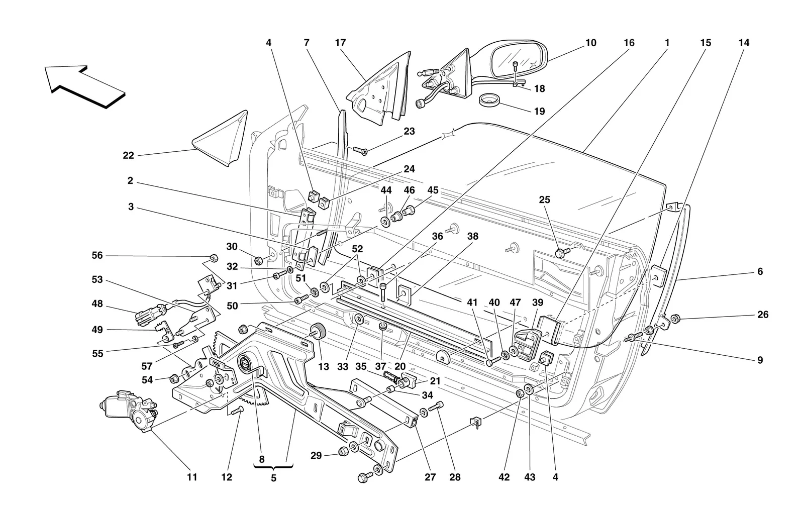 Doors - Power Window And Rearview Mirror