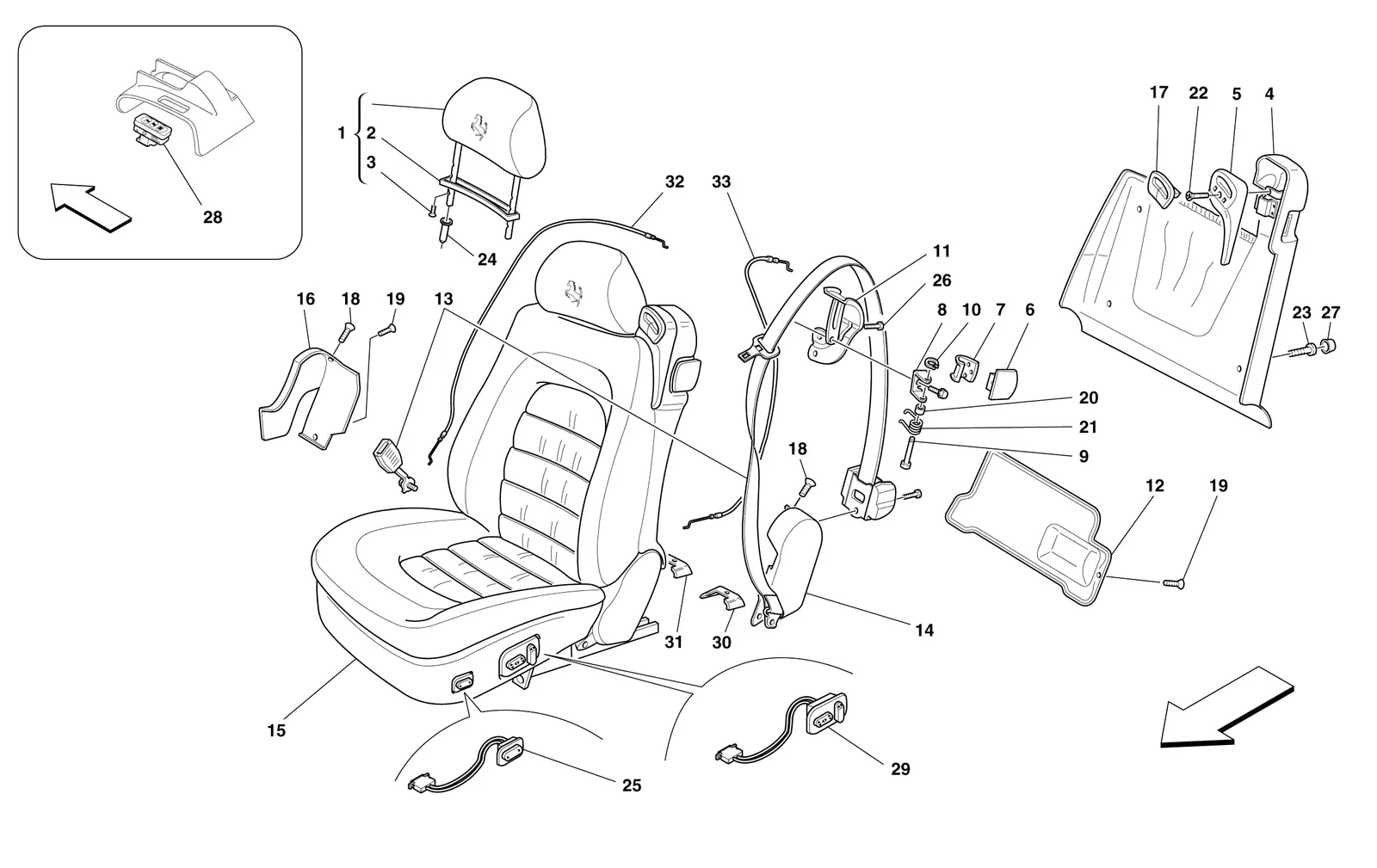 Front Seats And Seat Belts