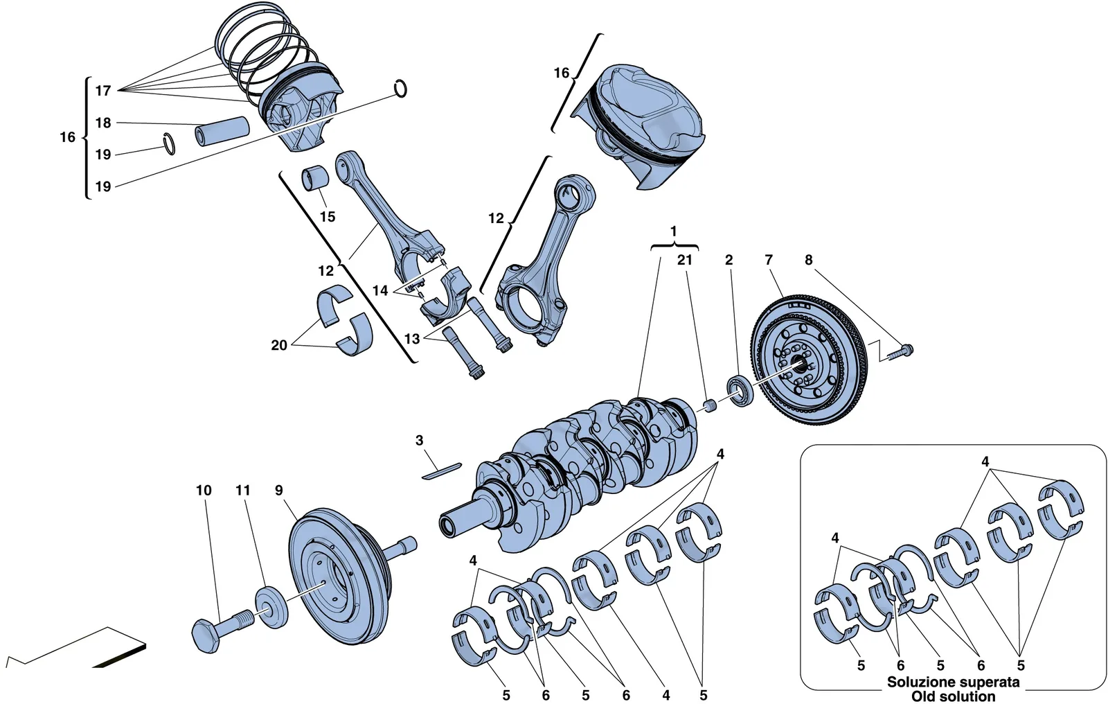 Crankshaft - Connecting Rods And Pistons