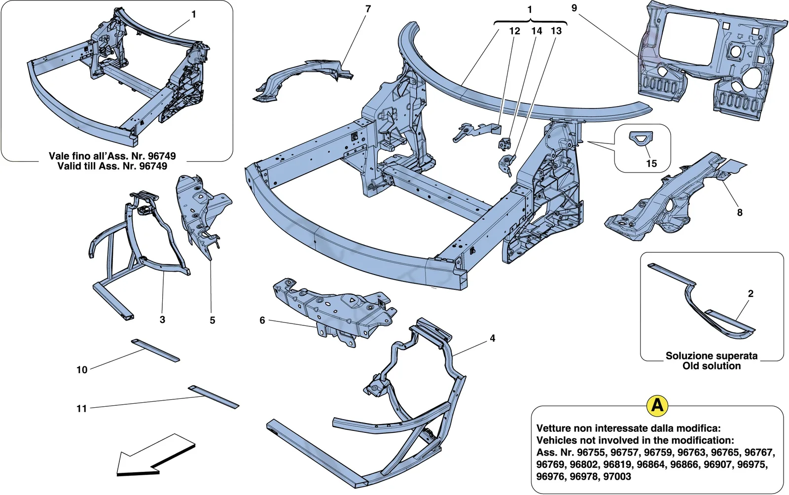Chassis - Complete Front Structure And Panels