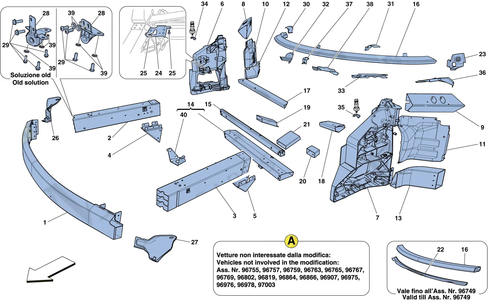 Chassis - Structure, Front Elements And Panels