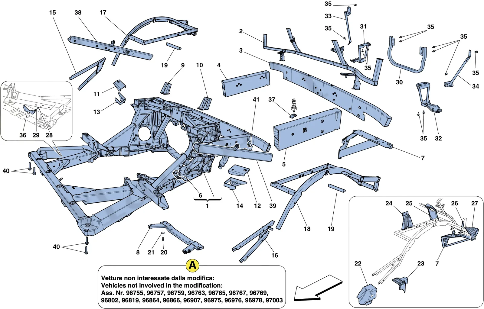 Chassis - Structure, Rear Elements And Panels