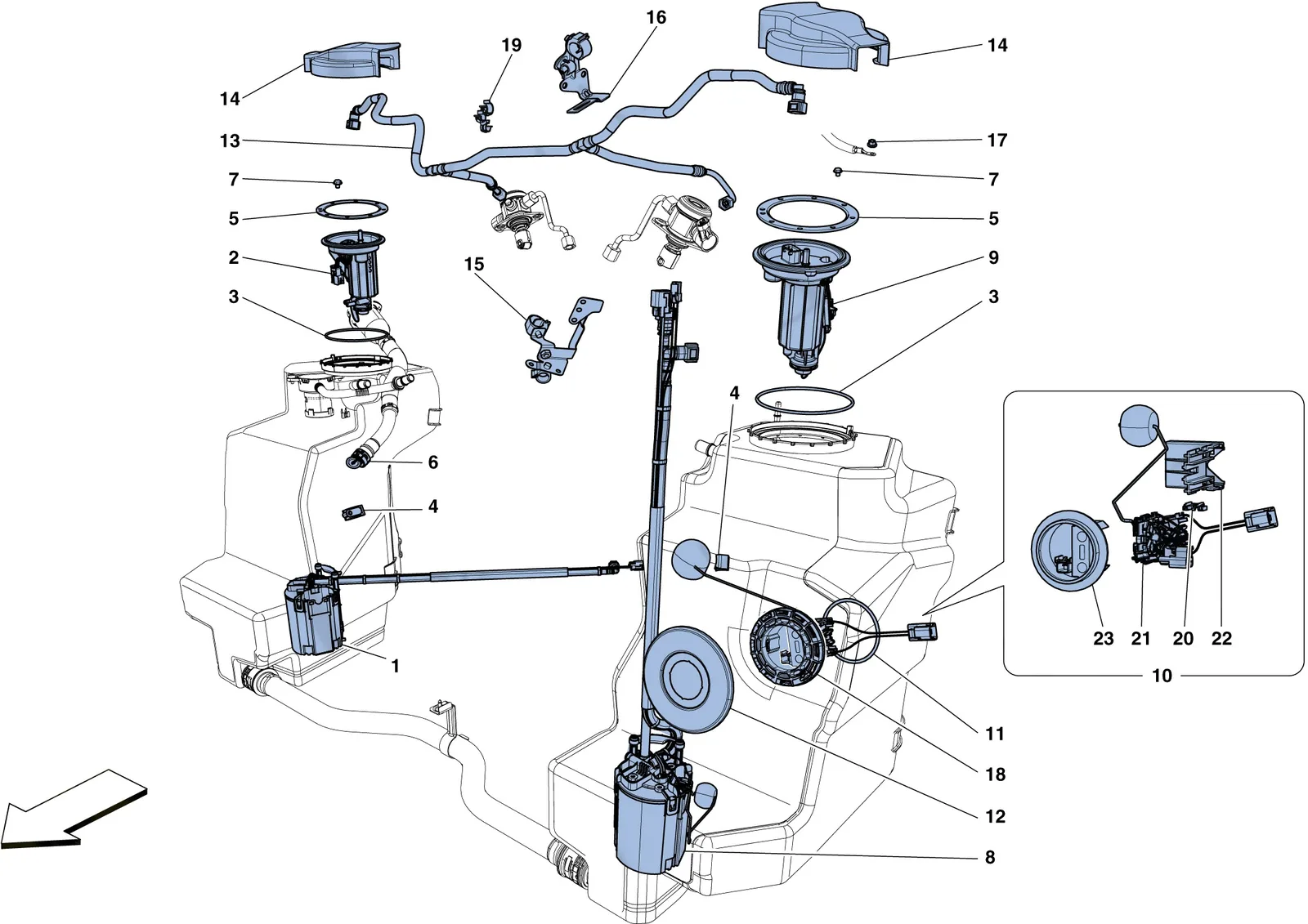 Fuel System Pumps And Pipes