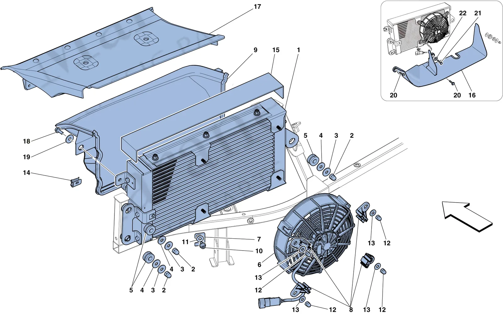 Gearbox Oil Cooling Radiators