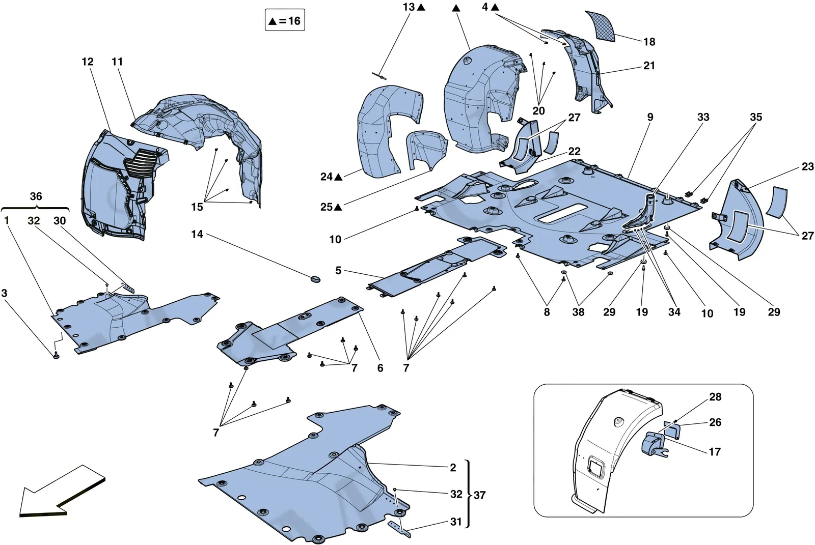 Flat Undertray And Wheelhouses