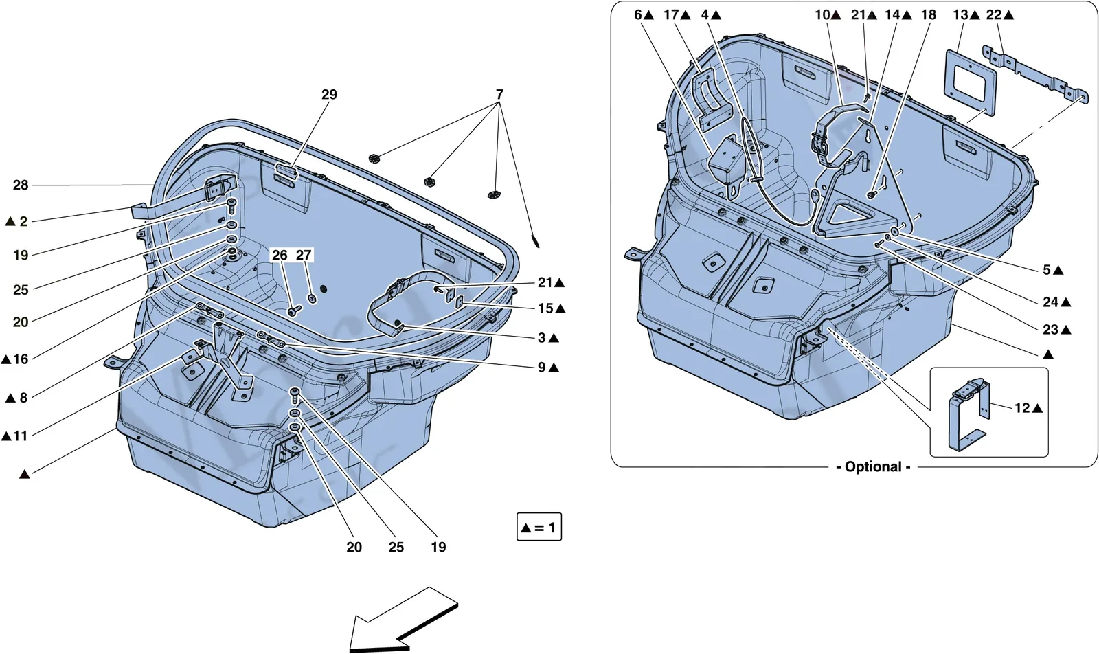 Front Compartment Trim