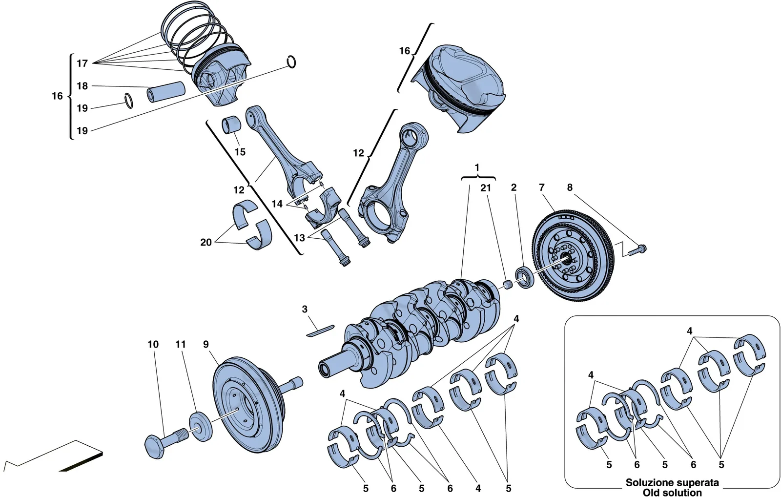 Crankshaft - Connecting Rods And Pistons