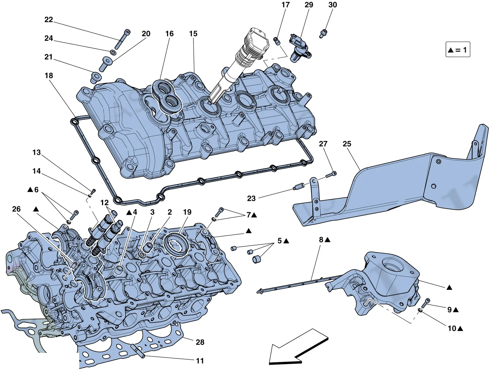 Left Hand Cylinder Head