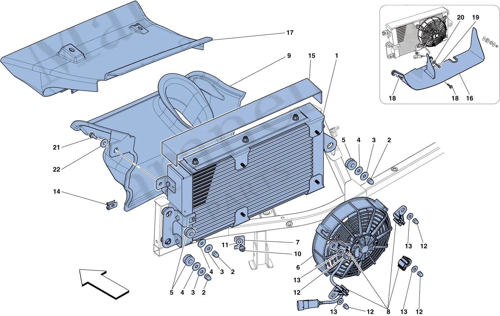 Gearbox Oil Cooling Radiators