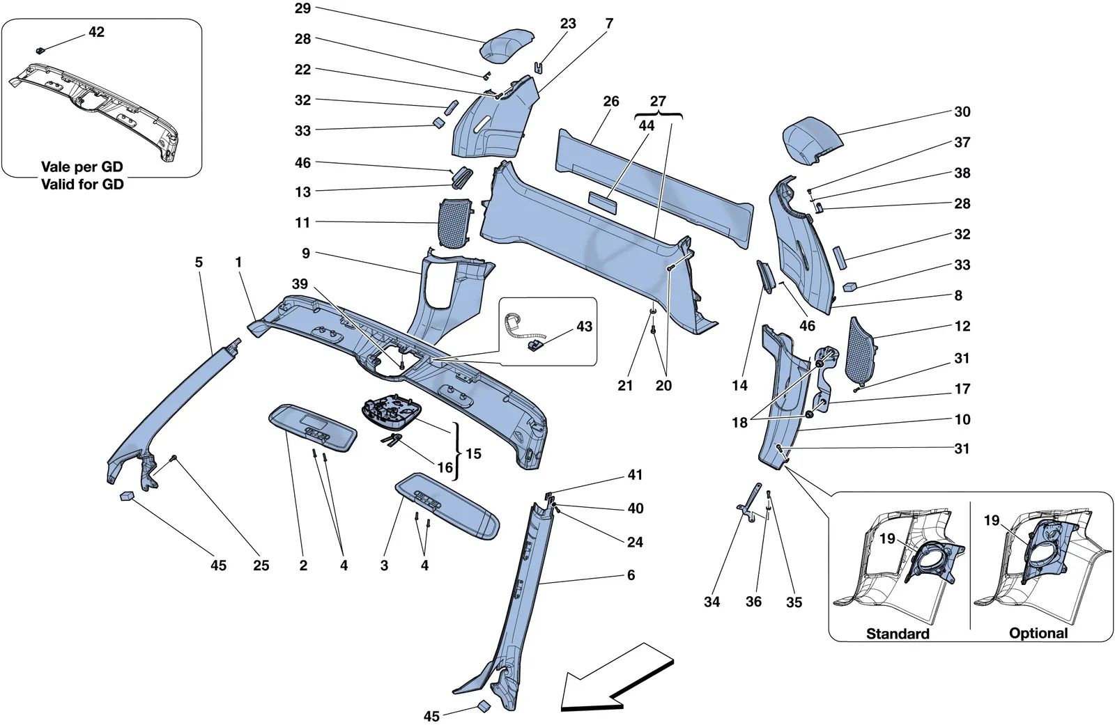 Headliner Trim And Accessories